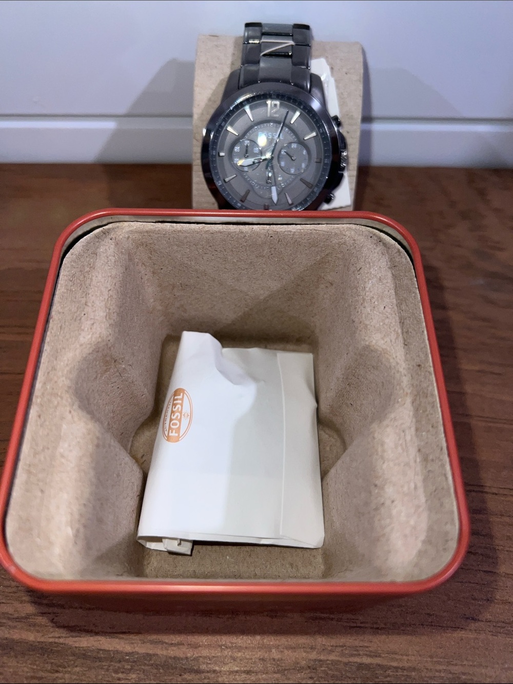 Fossil Silver-Tone Stainless Steel Watch with Gray Dial - Picture 6 of 10